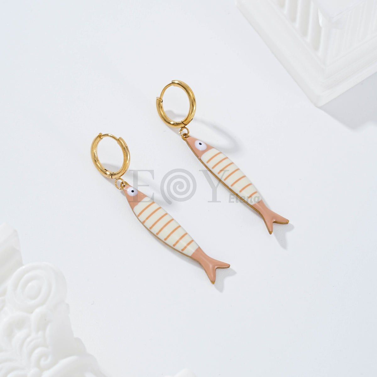 Pendientes aro pez