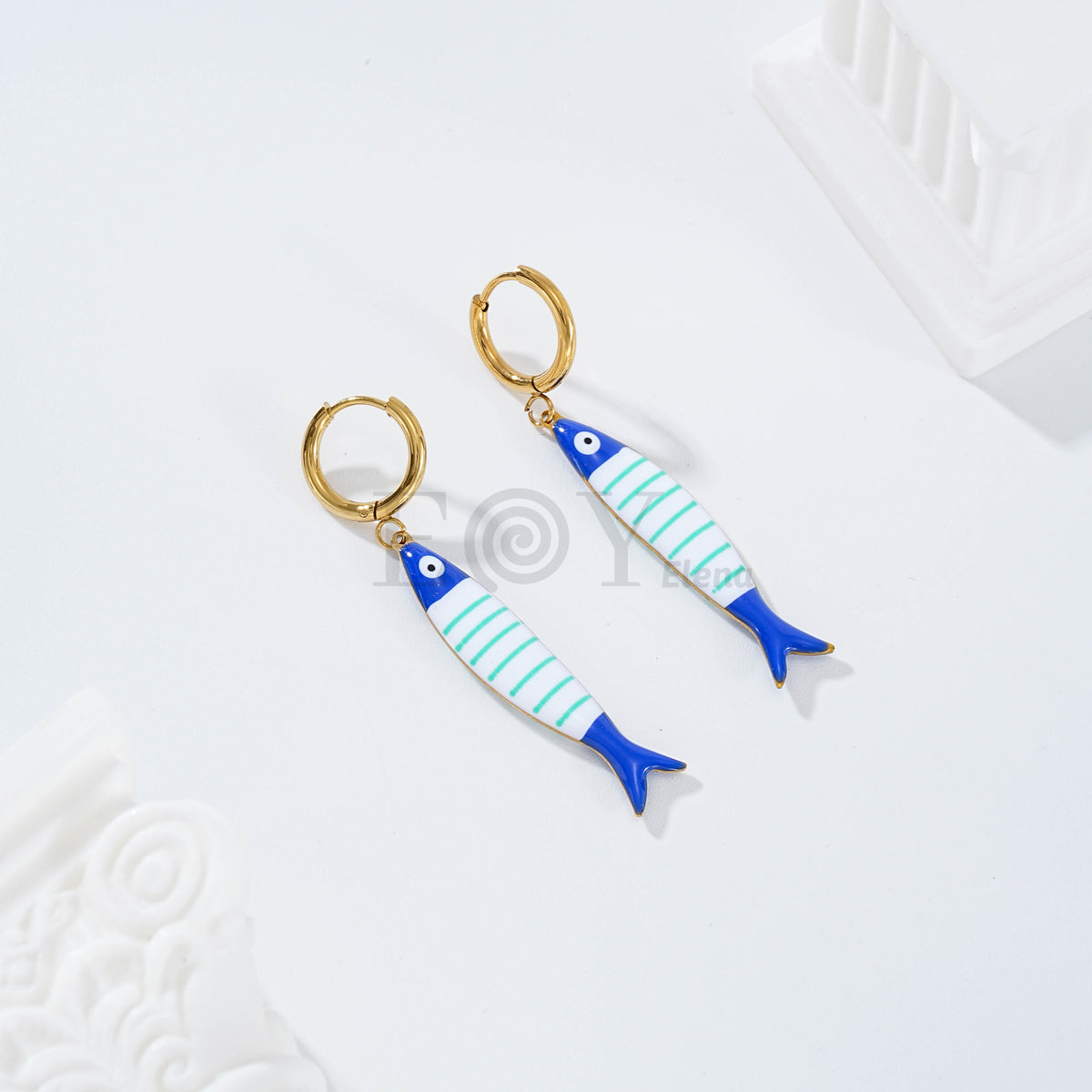 Pendientes aro pez