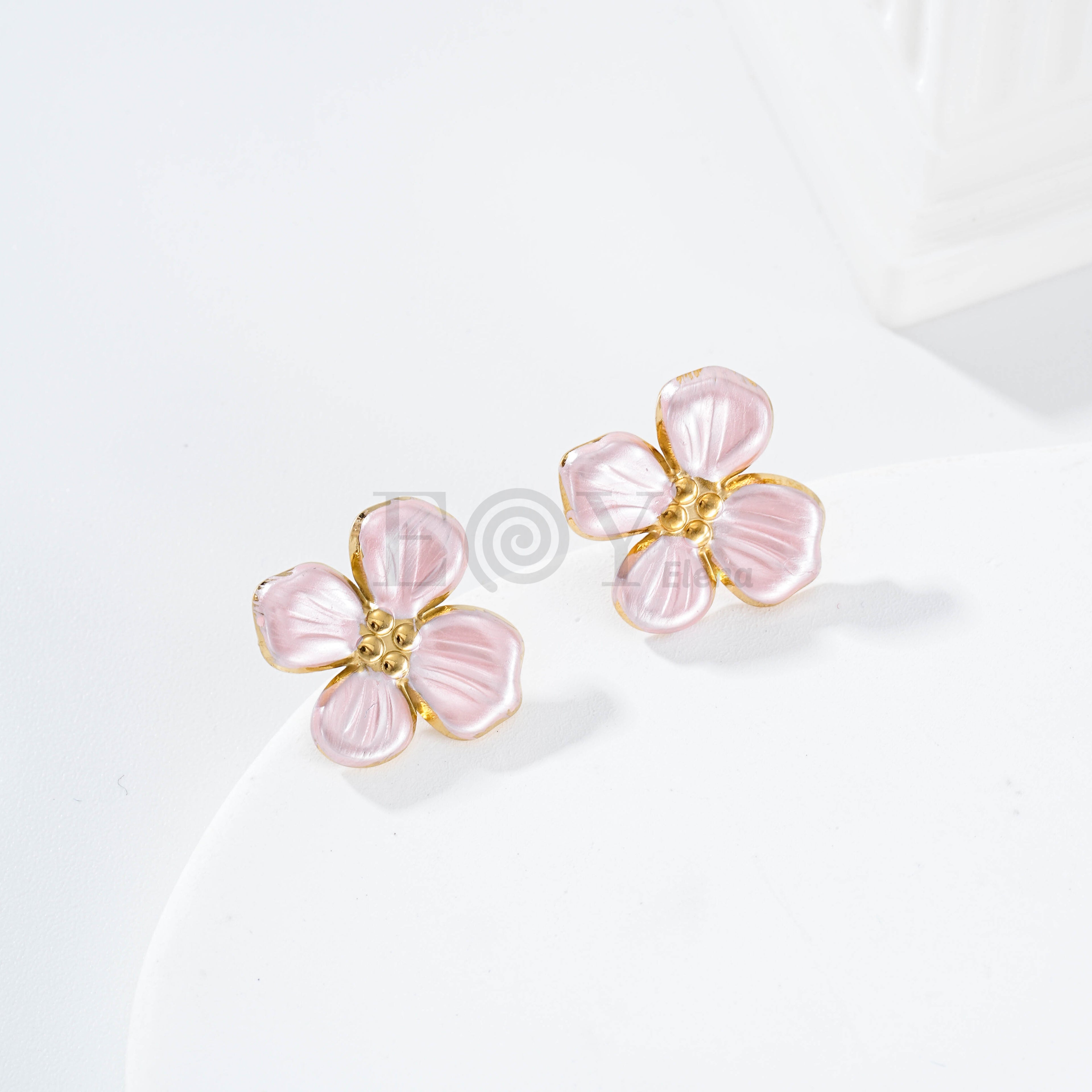 Pendientes flor color
