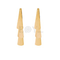Pendientes triple triángulo acero