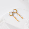 Pendientes de aro con pez
