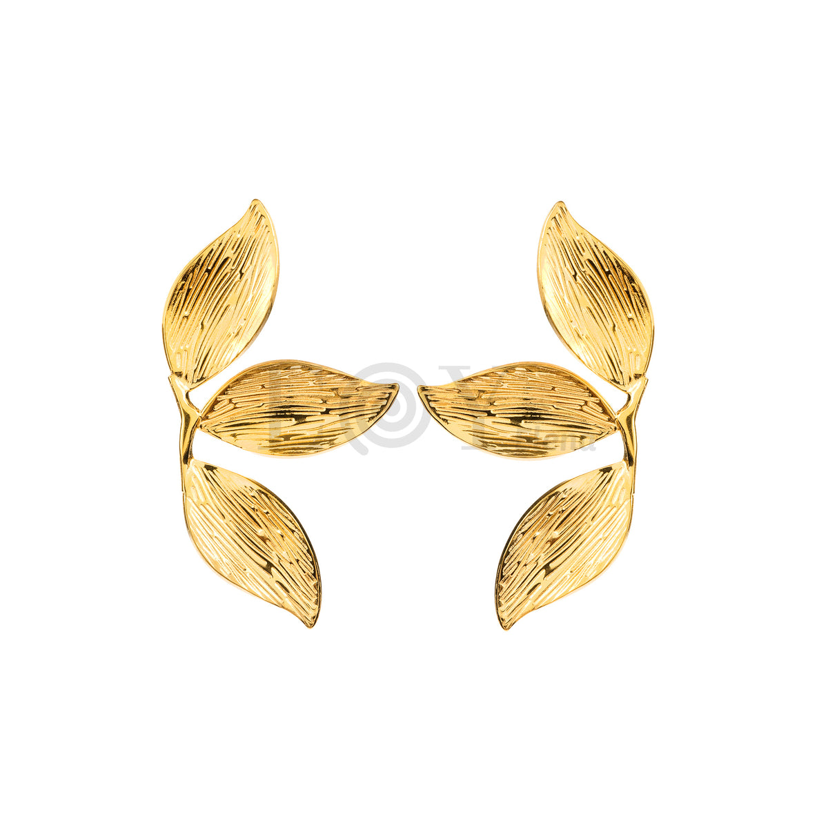 Pendientes triple hoja acero