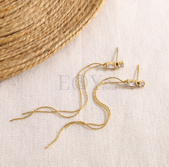 Pendientes largos circonitas
