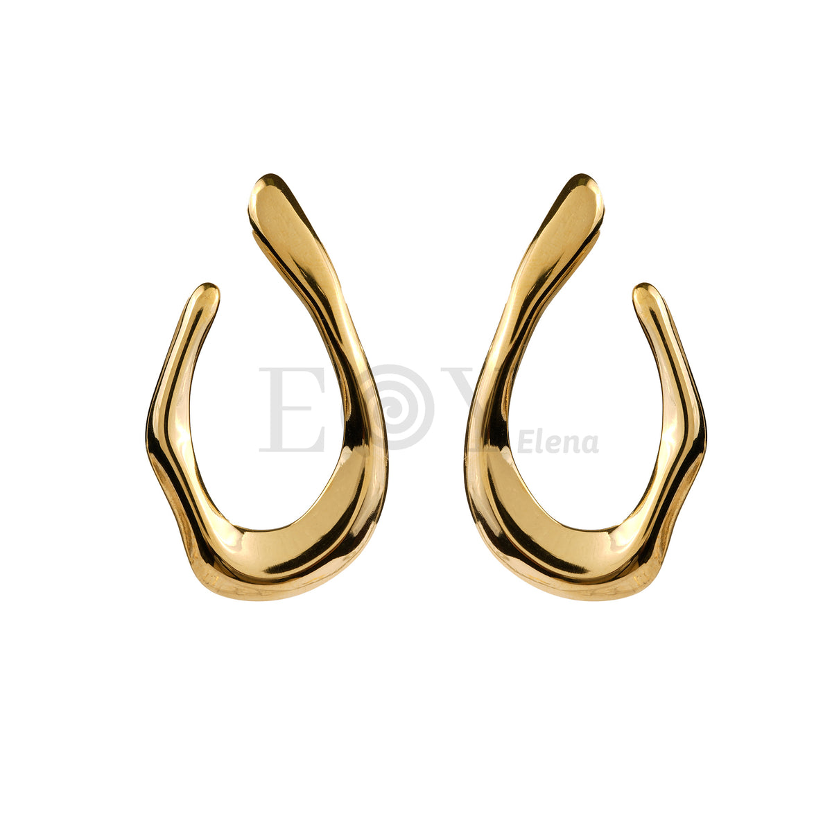 Pendientes forma alargada irregular acero