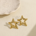 Pendientes estrella gruesa