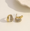 Pendientes dobles con circonitas