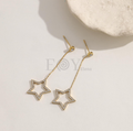 Pendientes de circonita y estrella