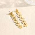 Pendientes largos con mariposas