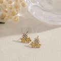 Pendientes flores con circonitas