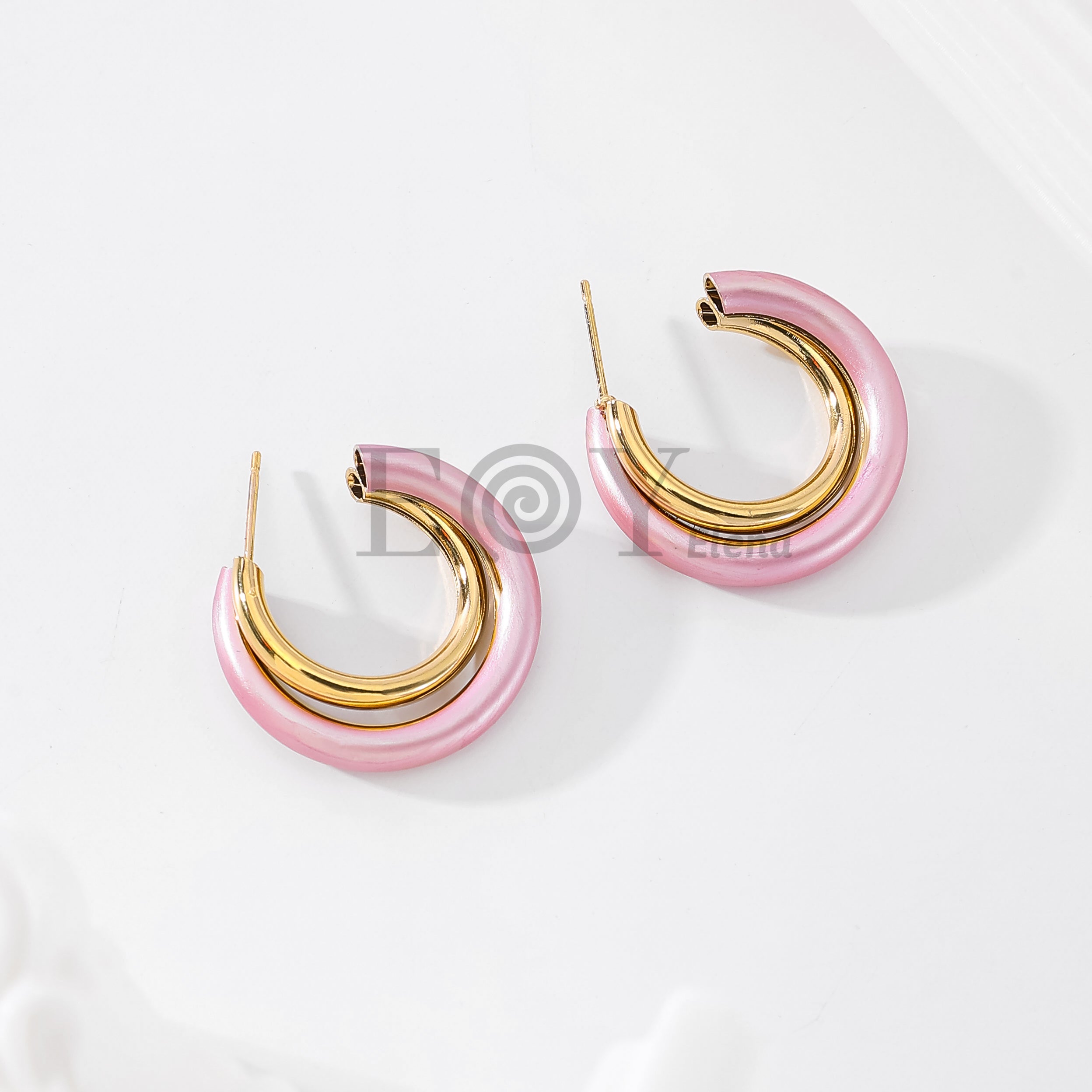 Pendientes de aro color