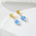 Pendientes con pez color