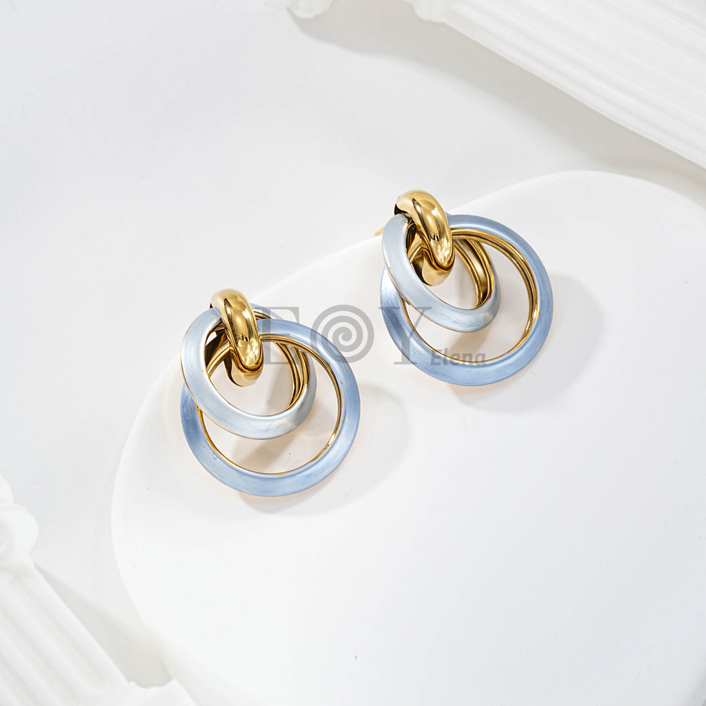 Pendientes Nudo Circular Pastel