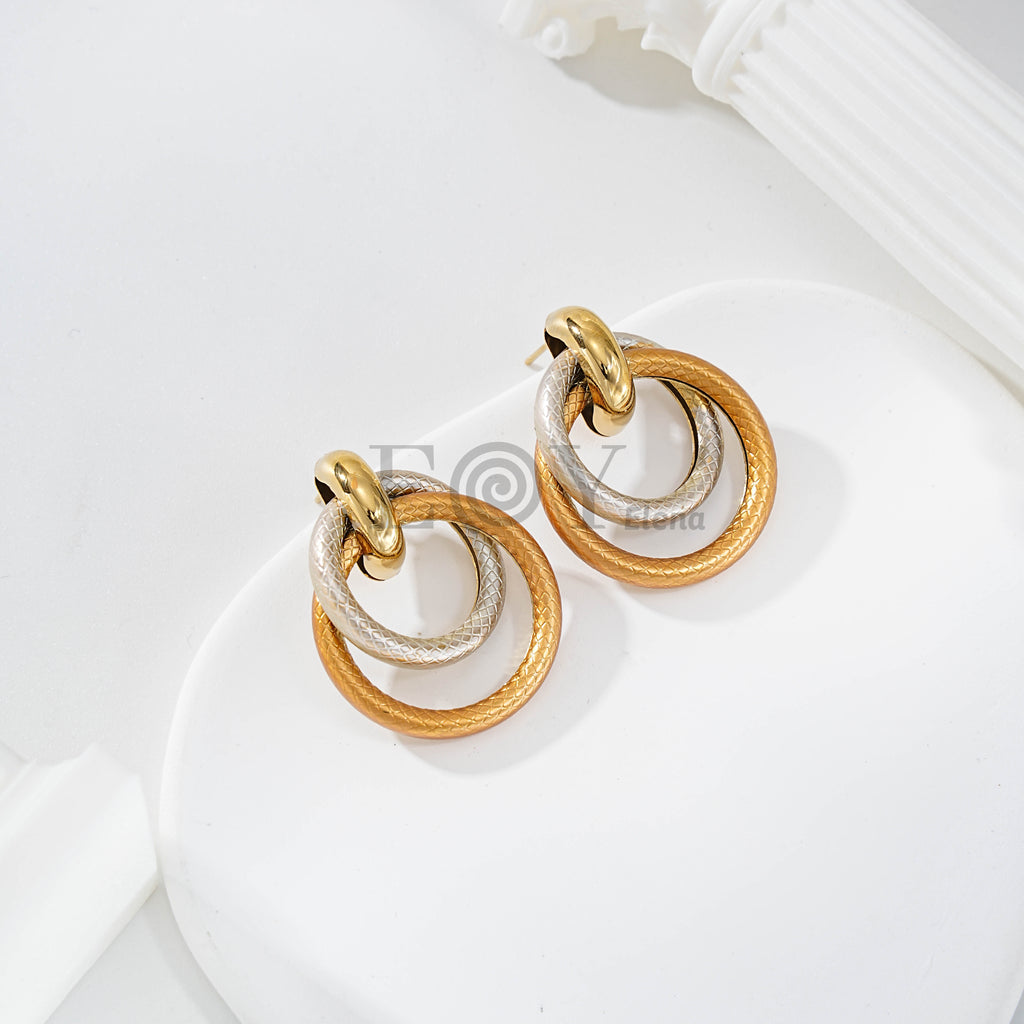 Pendientes Trenzados Entrelazados Pastel