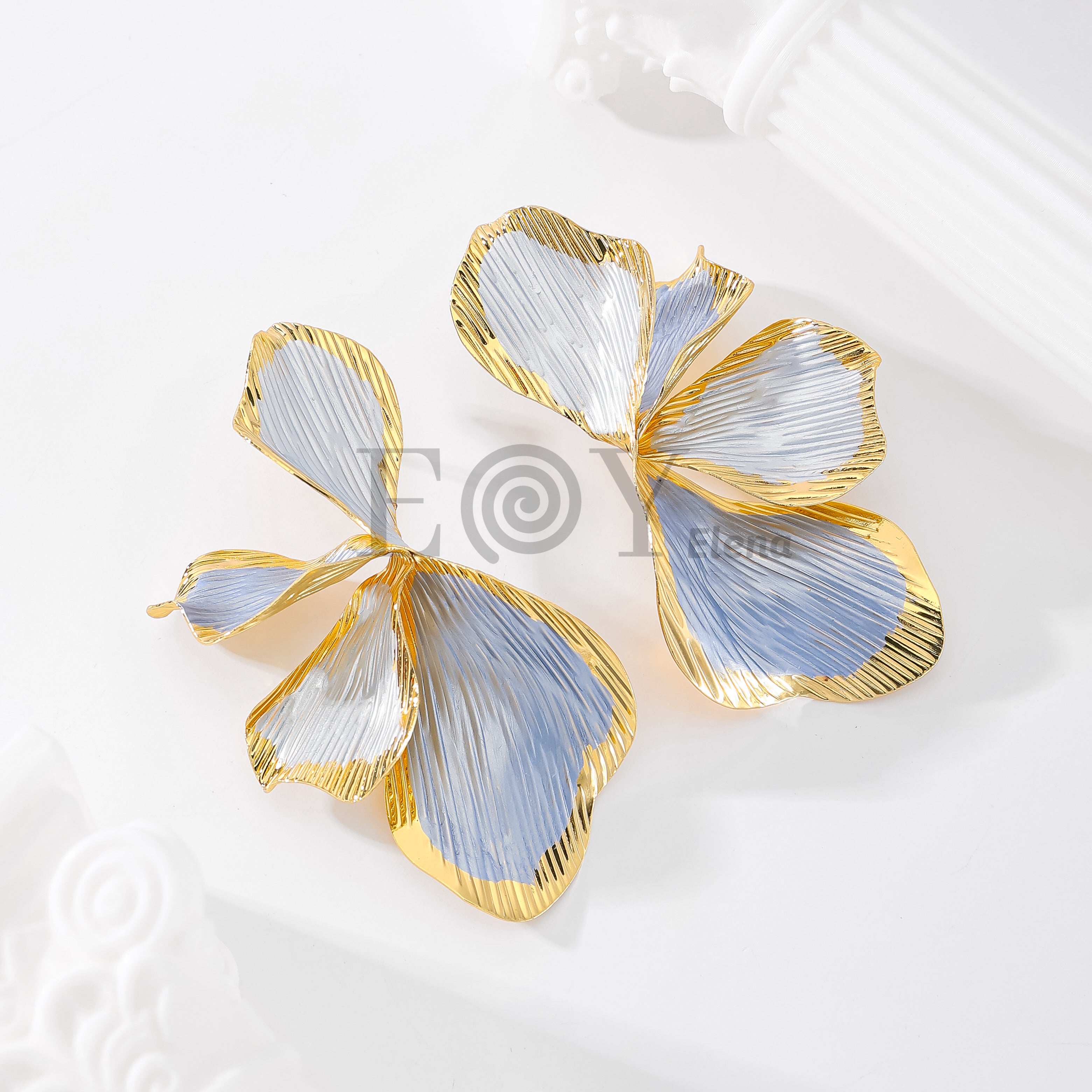 Pendientes flor color