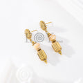Pendientes chapa sol con piedra color y detalle