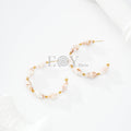 Pendientes Aro con Cuentas Pastel