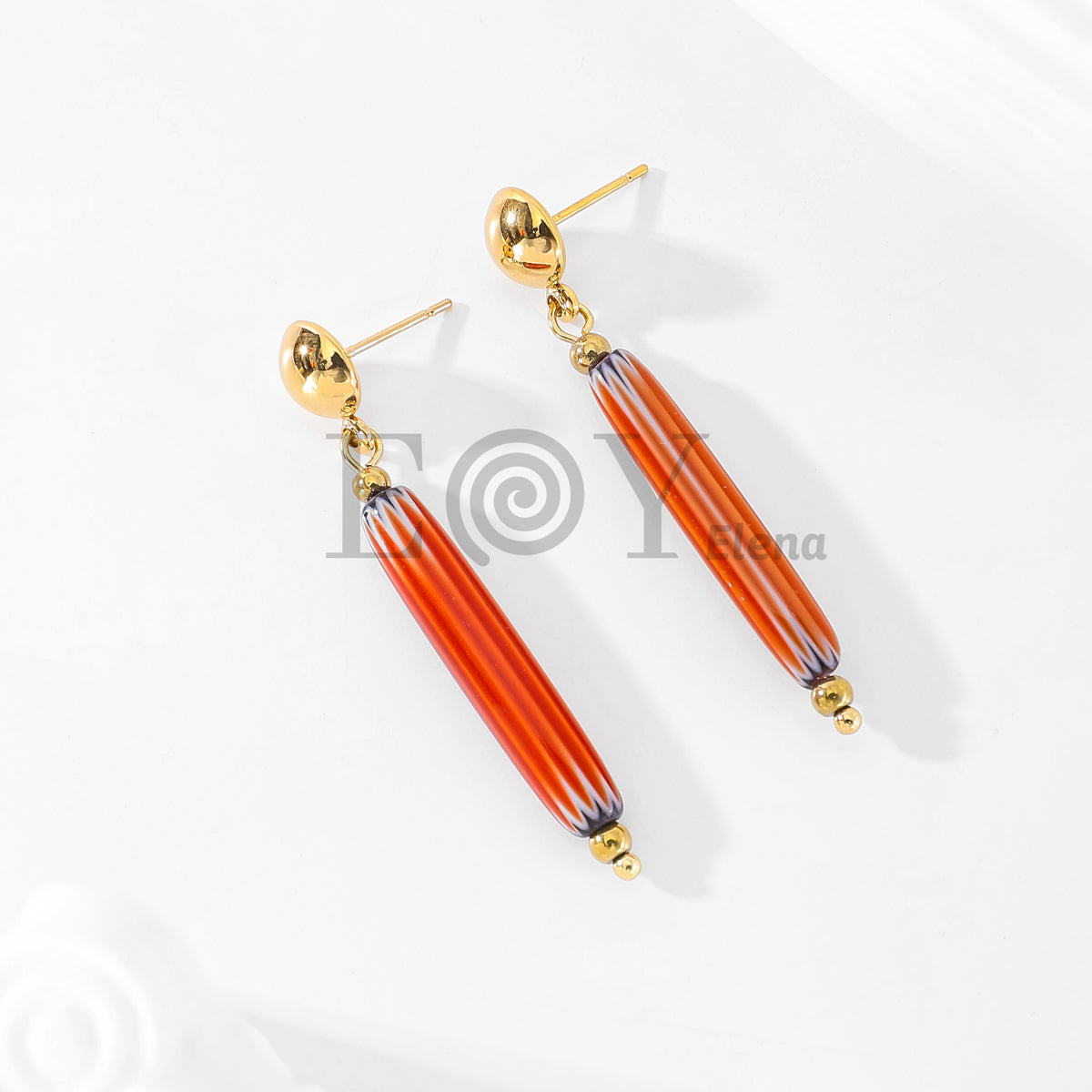 Pendientes con bastón color
