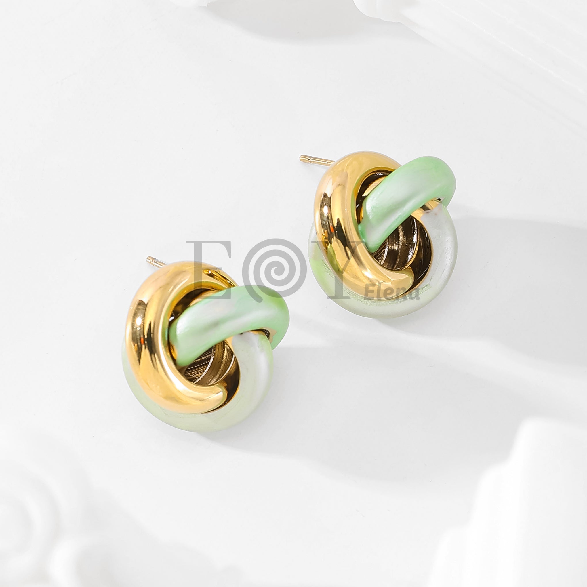 Pendientes de nudo color