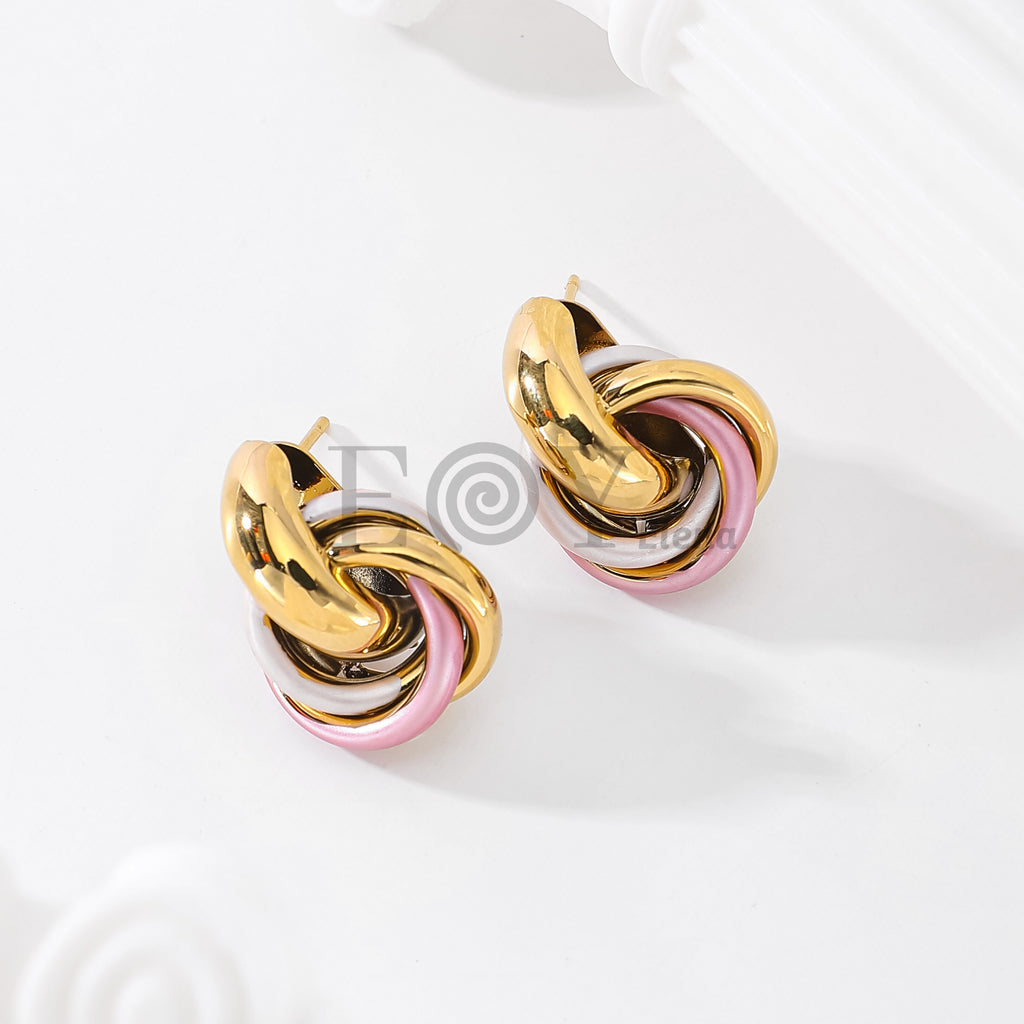 Pendientes nudo color