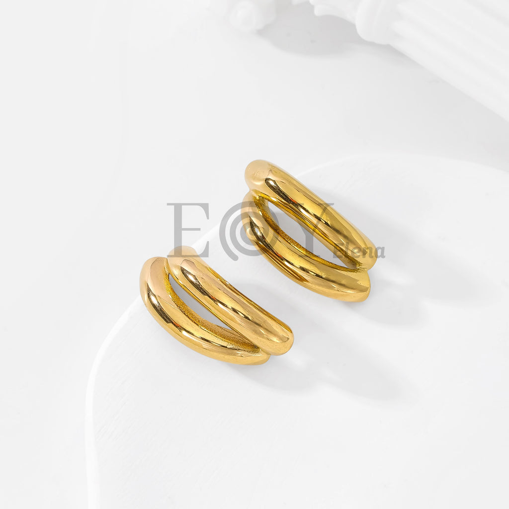 Pendientes Ovalados Bicolor Pastel