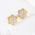 Pendientes flor color