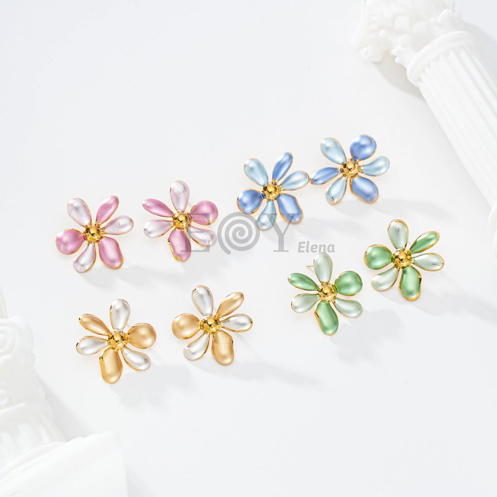 Pendientes Margarita Cristal Pastel