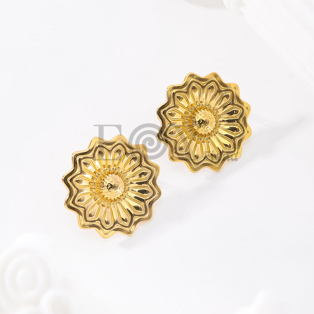 Pendientes flor color