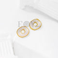 Pendientes Disco Texturizado Pastel