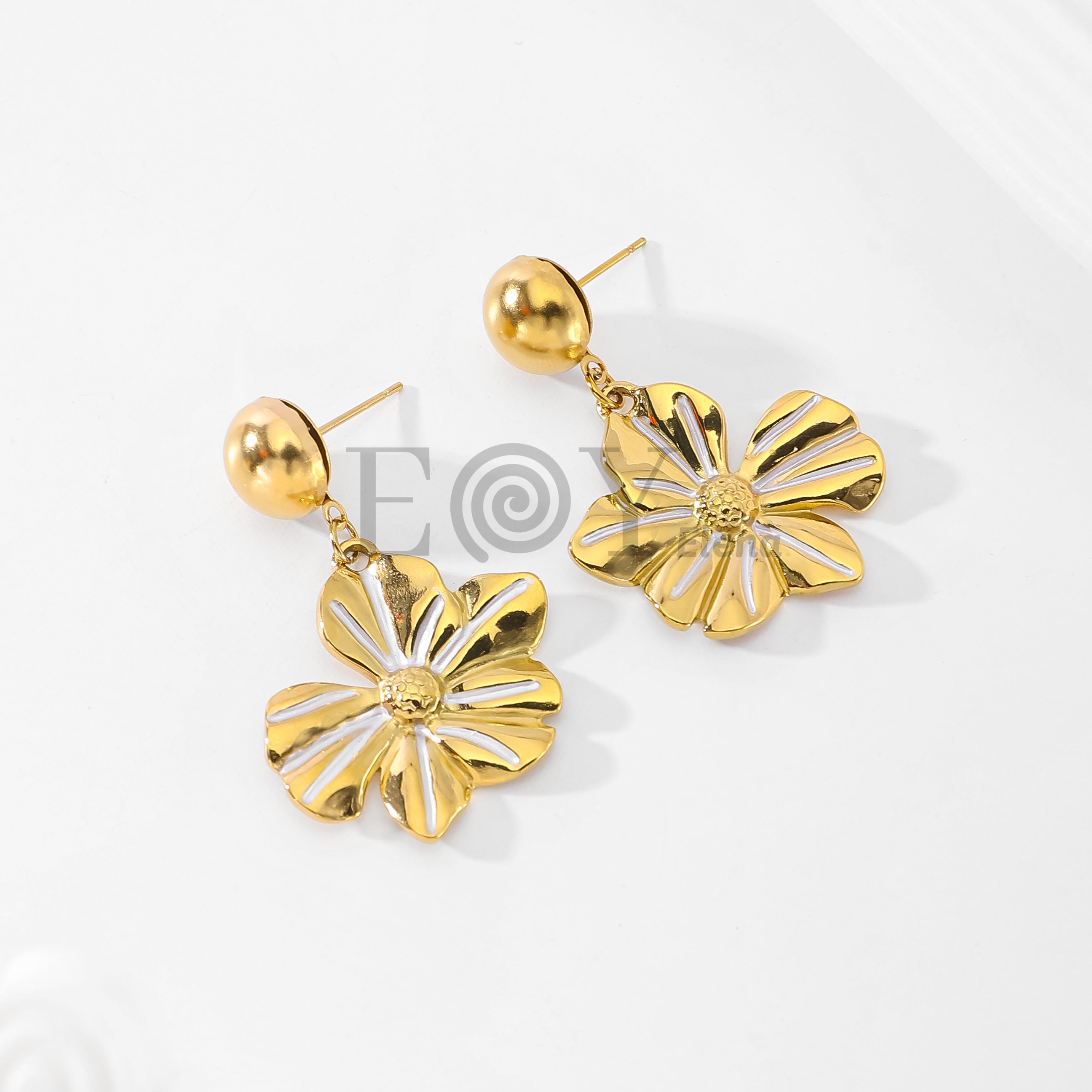 Pendientes flor