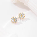 Pendientes flor de cristal