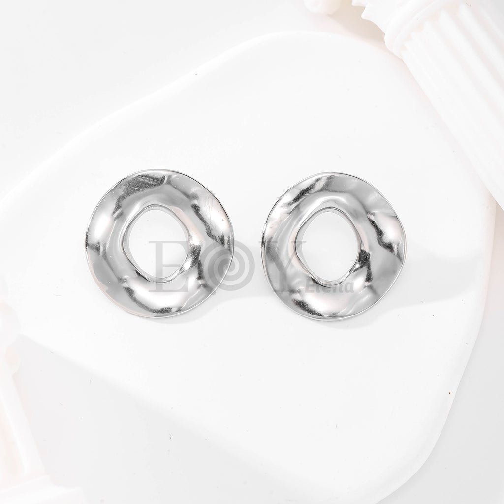 Pendientes ovalados irregulares