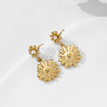 Pendientes doble flor