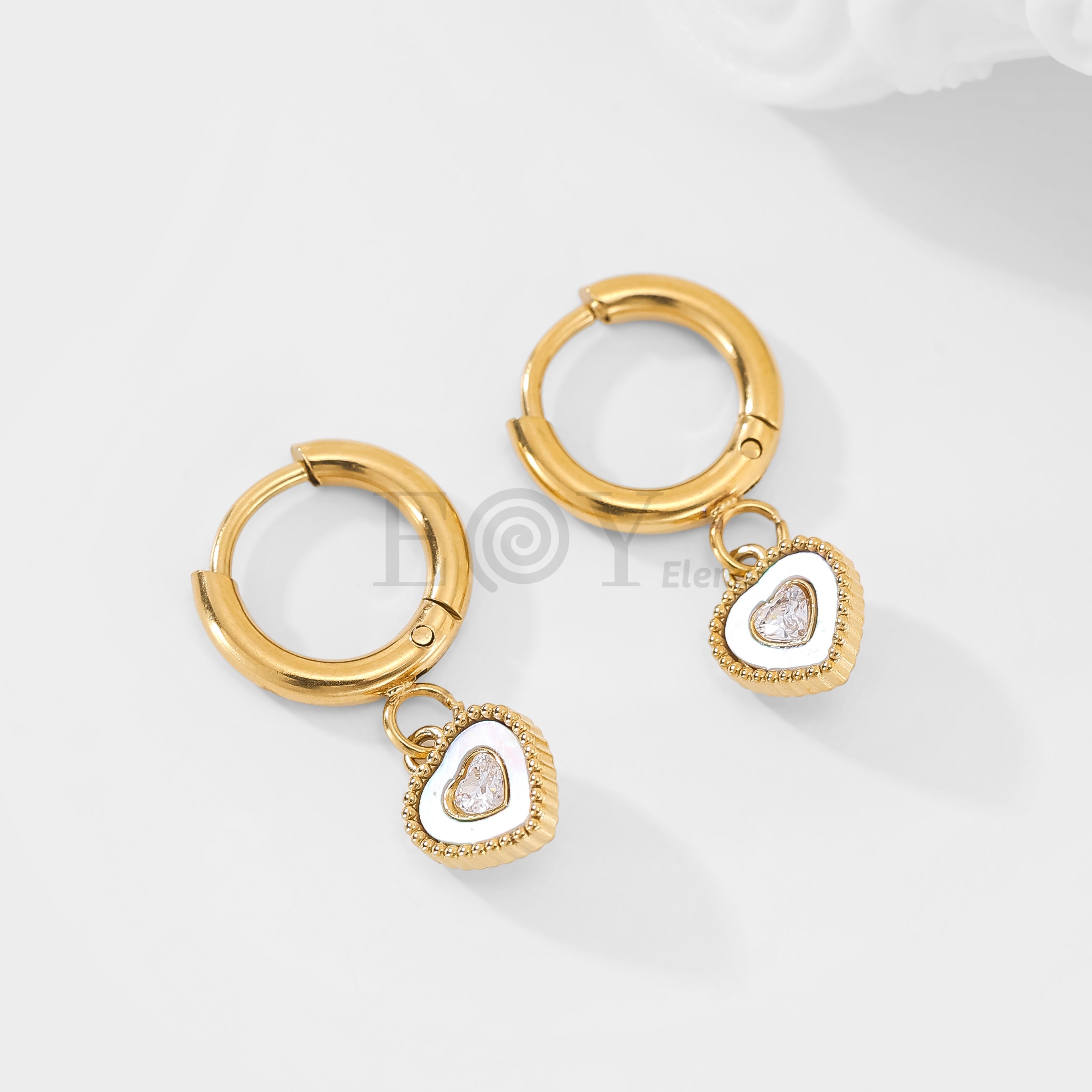 Pendientes de aro corazón
