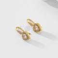 Pendientes corazón circonita