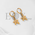 Pendientes de aro con estrella de mar