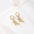 Pendientes aro con lagarto