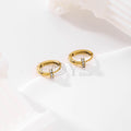 Pendientes aro con circonitas