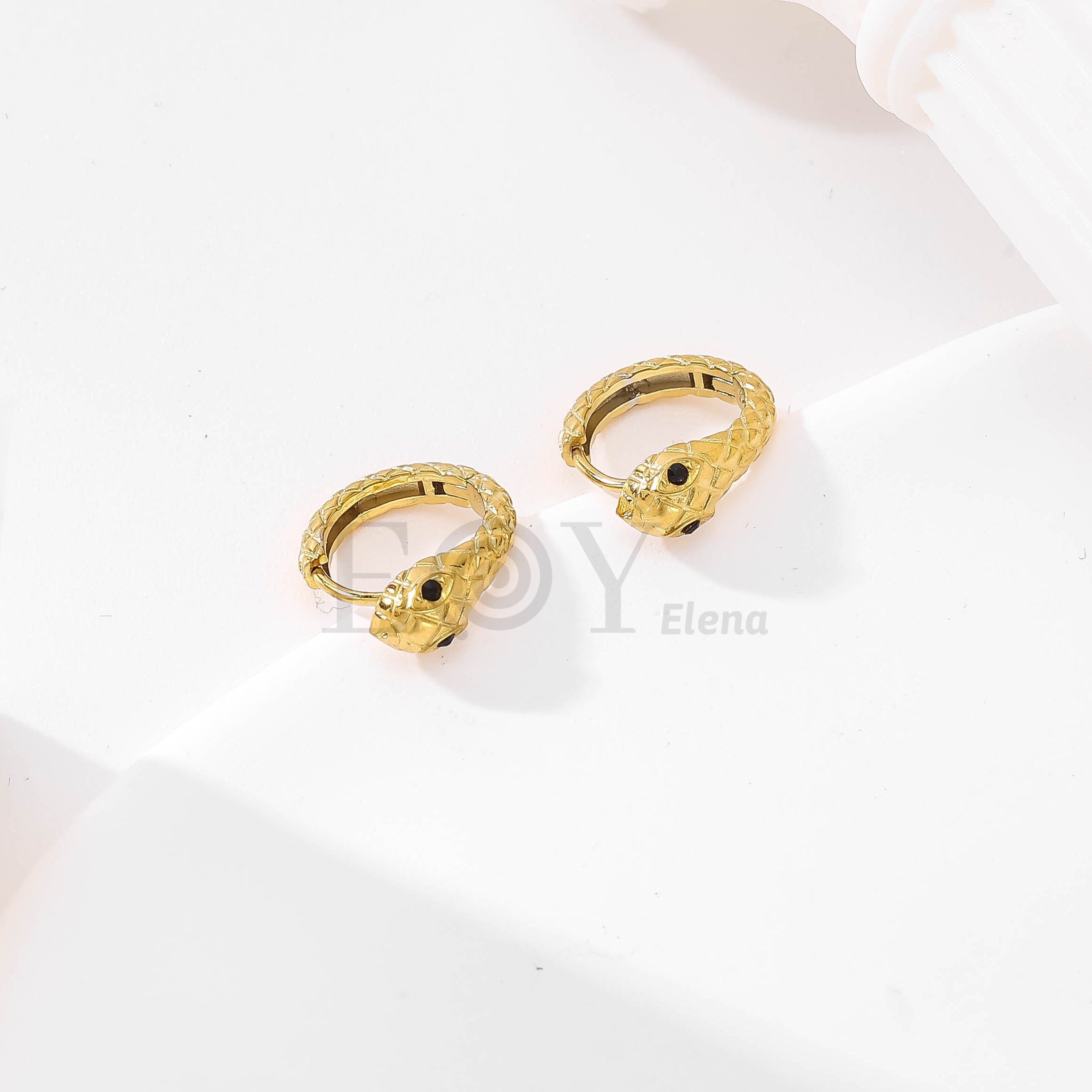 Pendientes aro serpiente