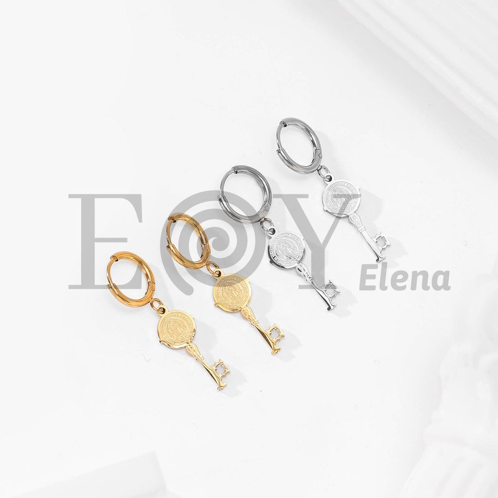 Pendientes llave Vírgen de Guadalupe