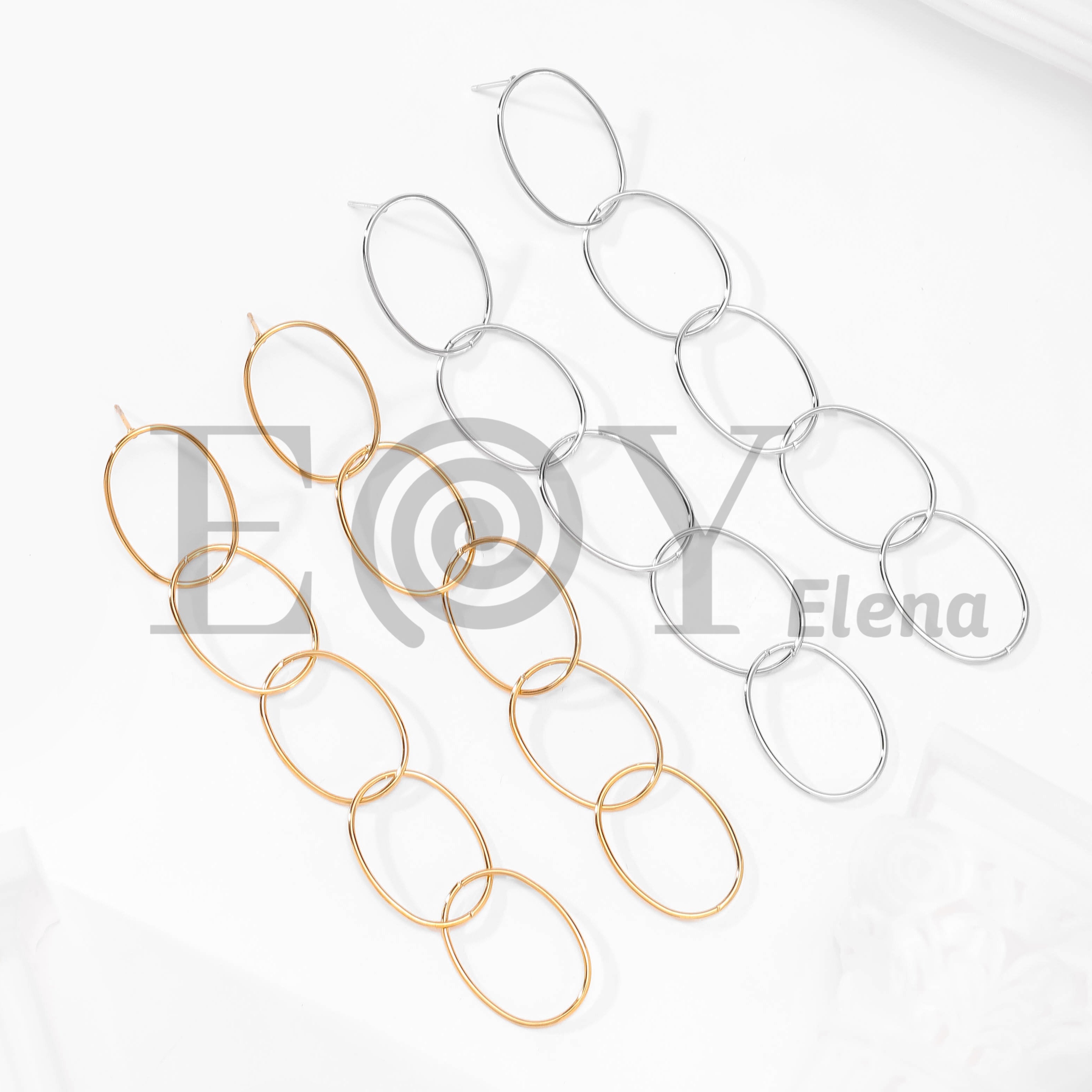 Pendientes de cinco aros