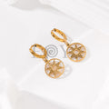 Pendientes de aro con estrella