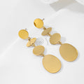 Pendientes largos cuatro chapas