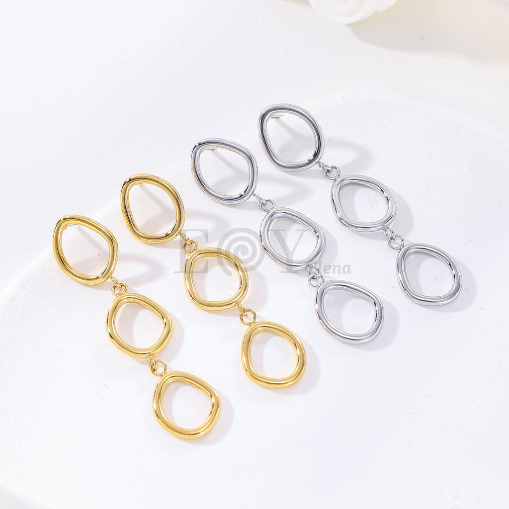 Pendientes de tres aros