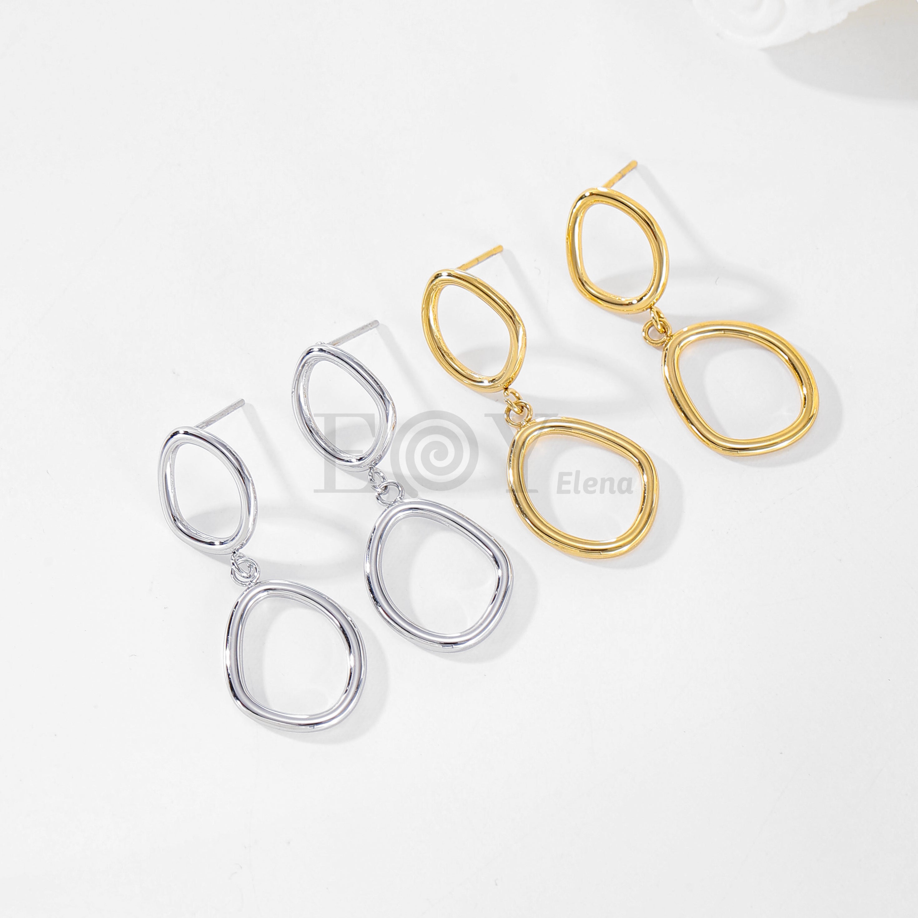 Pendientes doble aro