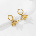 Pendientes de aro con elefante