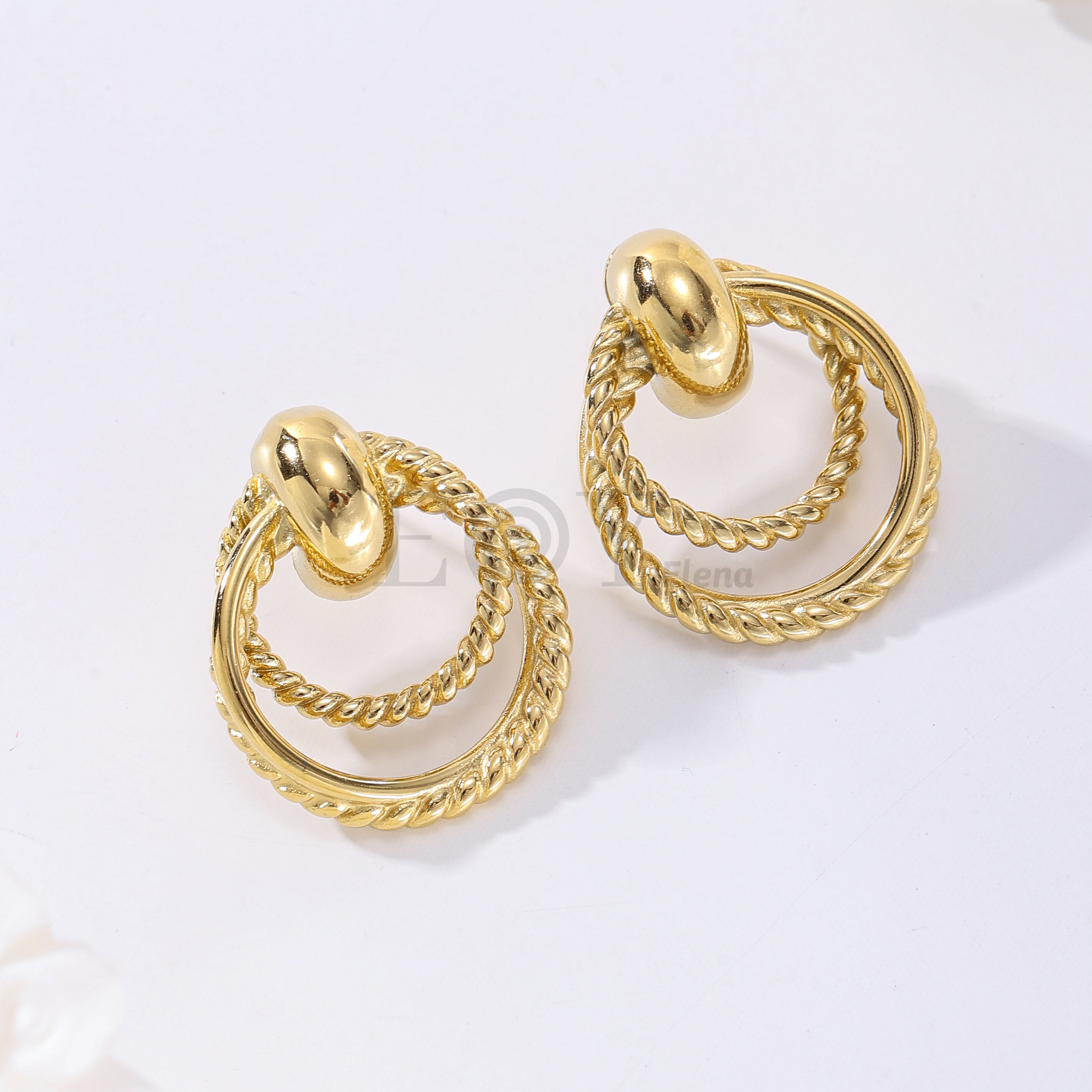 Pendientes de triple aro