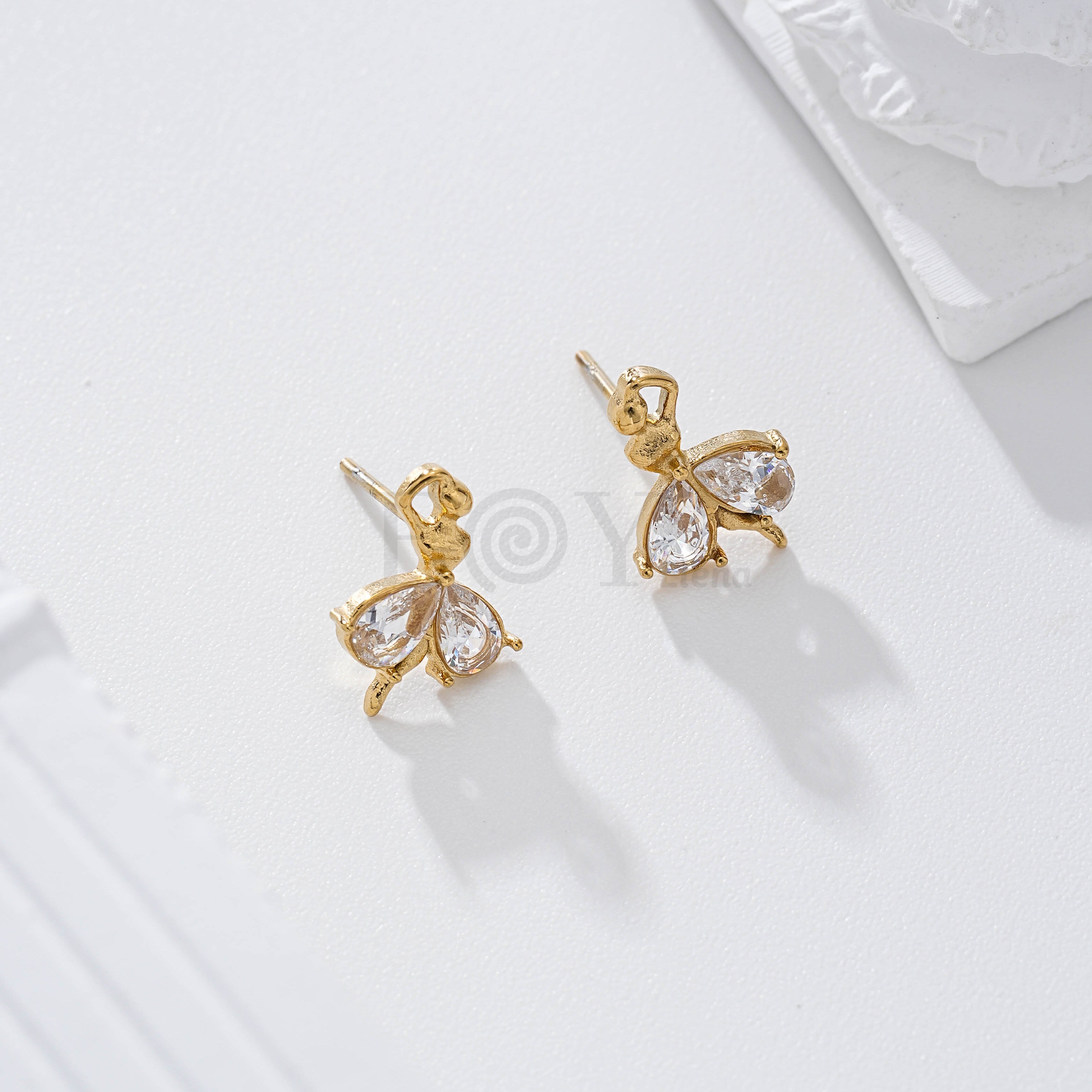 Pendientes bailarina piedra acero