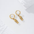 Pendientes de aro pez espina acero