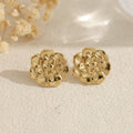 Pendientes flor en relieve