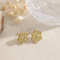 Pendientes flor pequeña dorada
